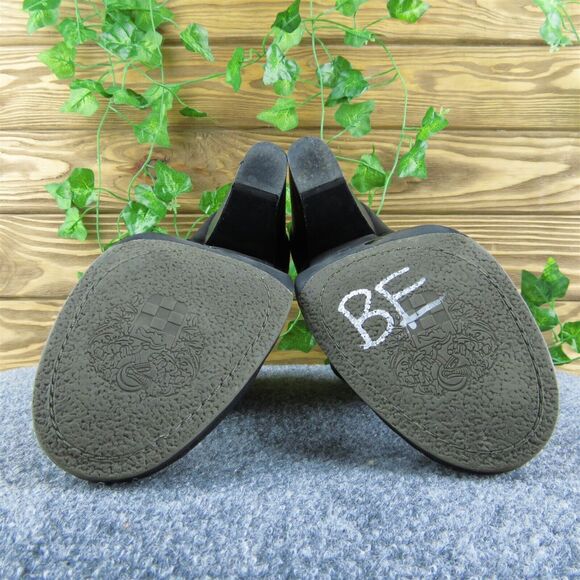 Vince Camuto Belta Women Ankle Boots Black Leather‎ Zip Size 8 Medium - Picture 9 of 9